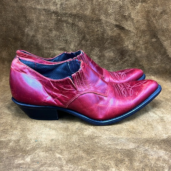 Code West Vintage Red Ankle Booties - Picture 4 of 11